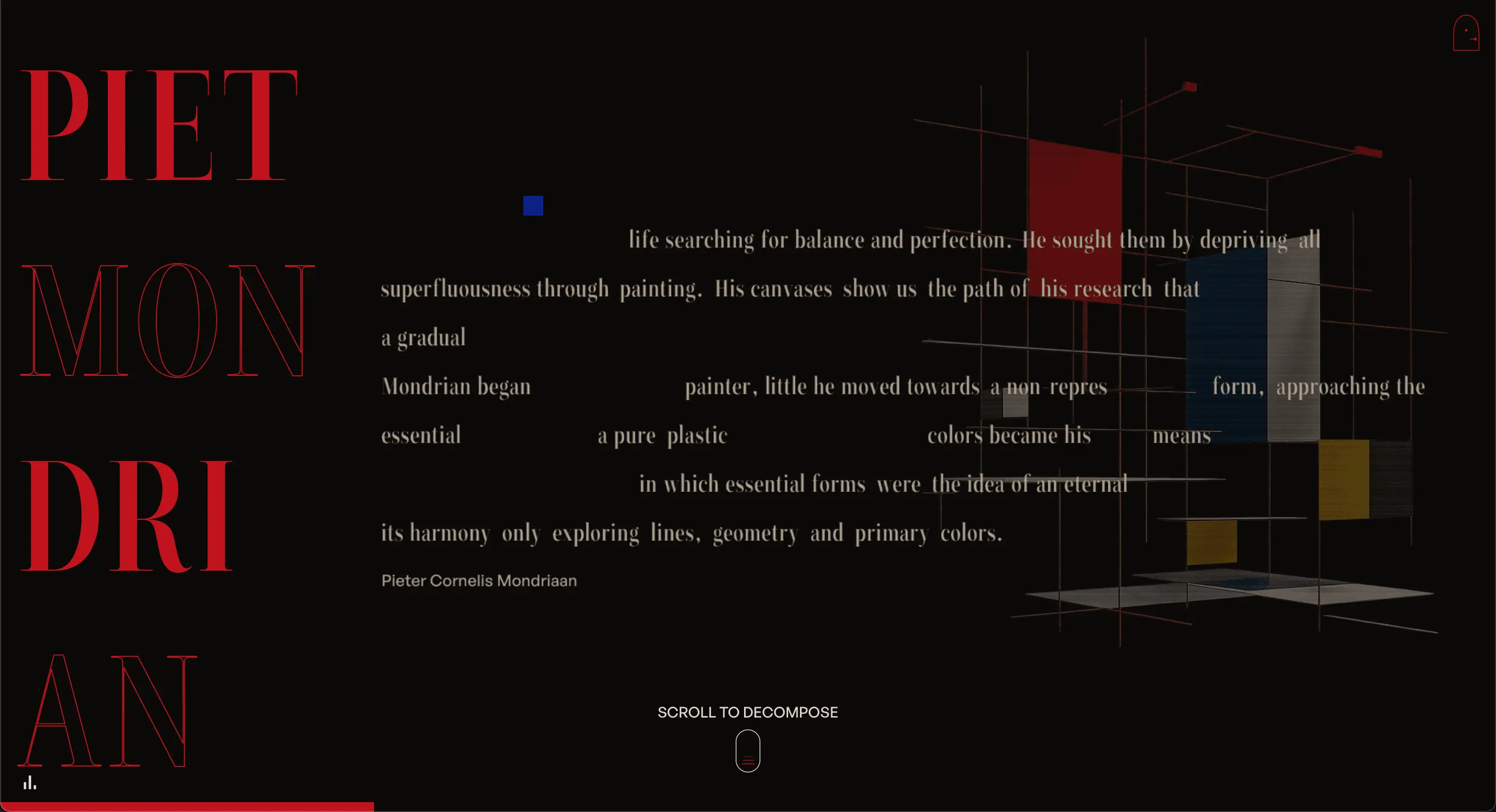 A Tribute To Piet Mondrian